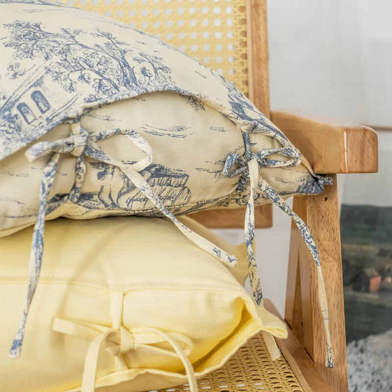 Lighteme Kissenbezug aus Baumwolle mit Vintage-Blumenmuster