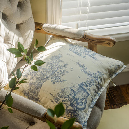 Lighteme Kissenbezug aus Baumwolle mit Vintage-Blumenmuster