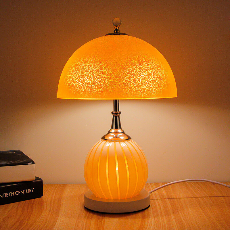 Lighteme Vintage Glas Crackle Tischlampe