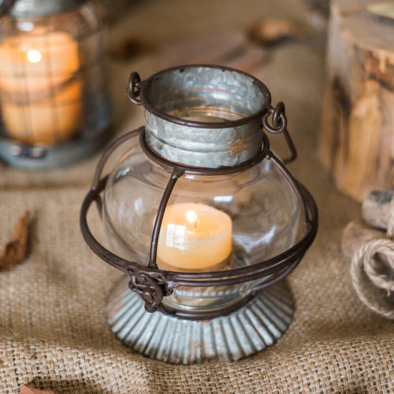 Lighteme Vintage Iron Portable Candle Holder