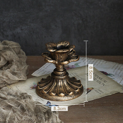Bougeoir Lighteme Vintage Lotus en résine