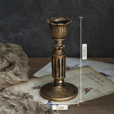 Bougeoir Lighteme Vintage Lotus en résine
