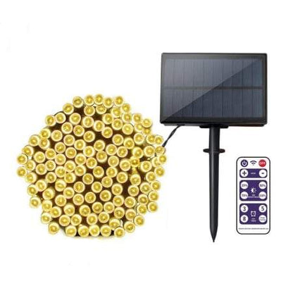 Lighteme Premium warmweiße LED-Solar-Weihnachtsbeleuchtung mit Fernbedienung