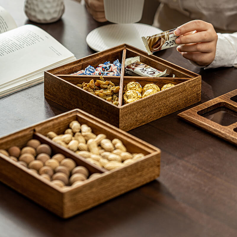 Lighteme Walnut Storage Box