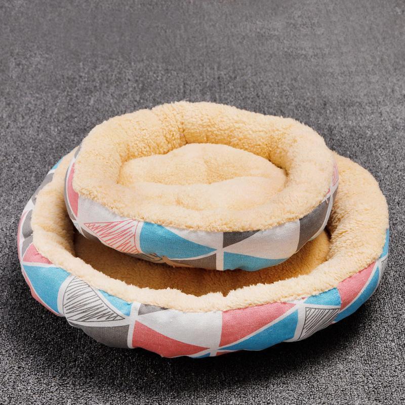 Lighteme Warm Soft Sleeping Round Pet Nest (4 colors & 2 sizes)