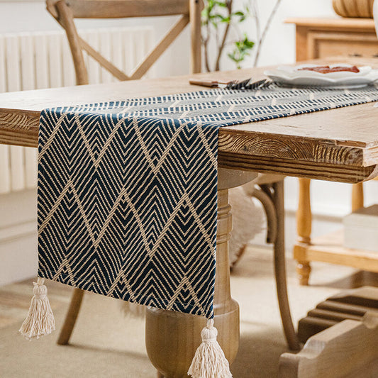 Chemin de table ondulé en jute Lighteme
