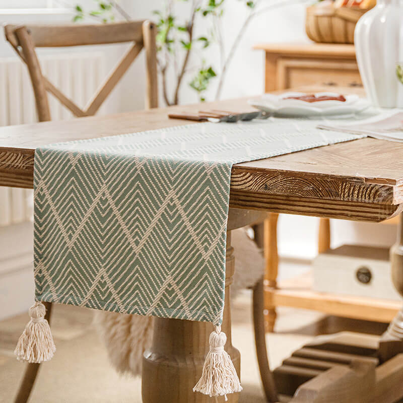 Lighteme Wavy Jute Table Runner