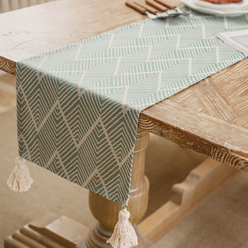 Lighteme Wavy Jute Table Runner