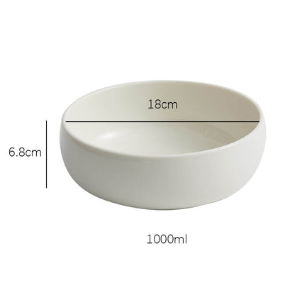 Bol en porcelaine blanche Lighteme