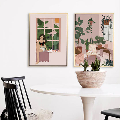 Lighteme Fenster Leinwand Kunst Malerei