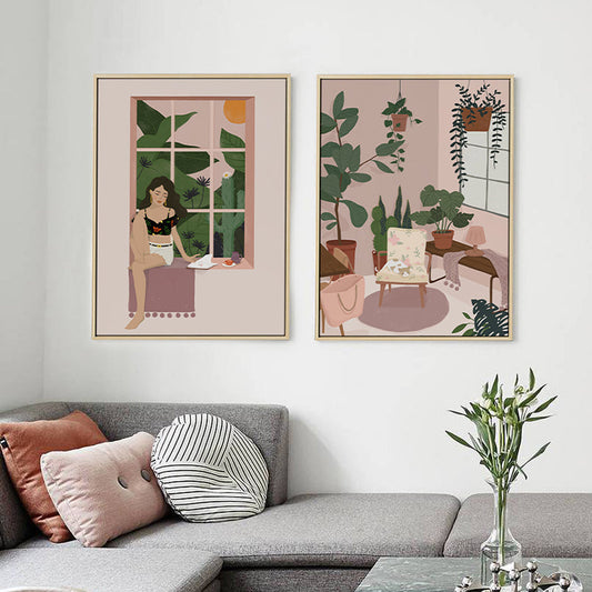 Lighteme Fenster Leinwand Kunst Malerei