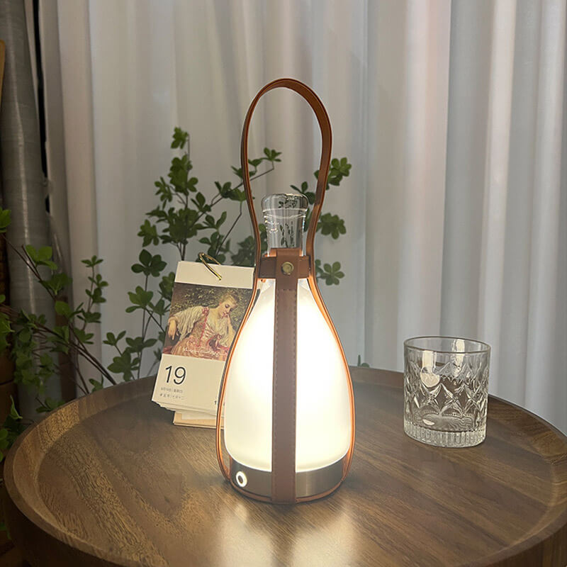 Lighteme Weinflaschen-Tischlampe