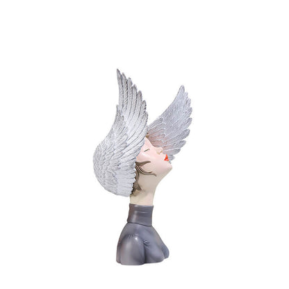 Décoration en résine Lighteme Wing Girl