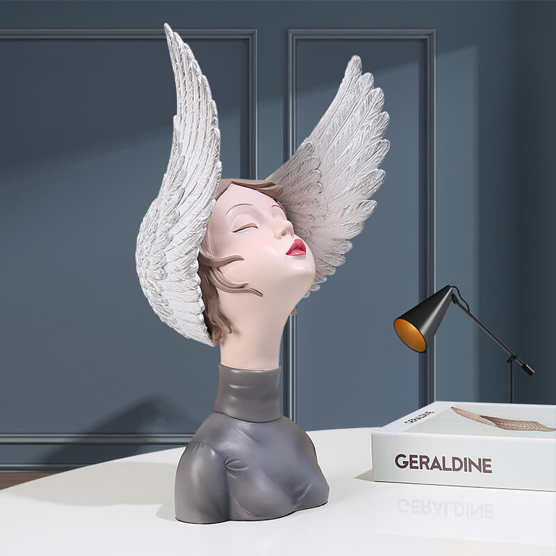 Décoration en résine Lighteme Wing Girl