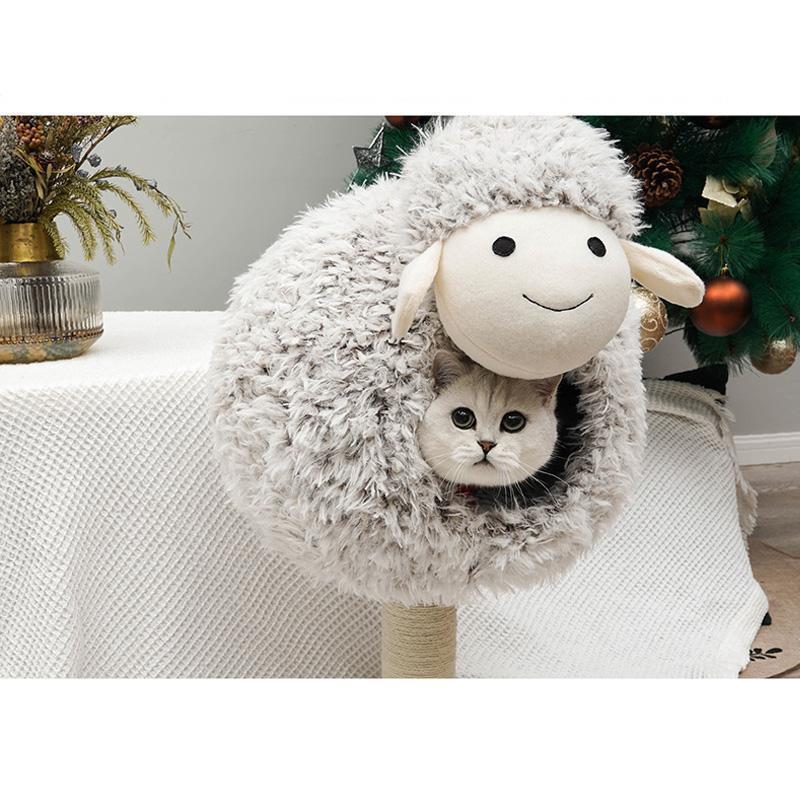 Lighteme Winter Lamb Shape Cat Tree (2 Types)