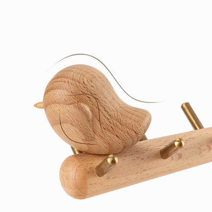 Étagère de rangement de bureau en bois Lighteme en forme d'oiseau