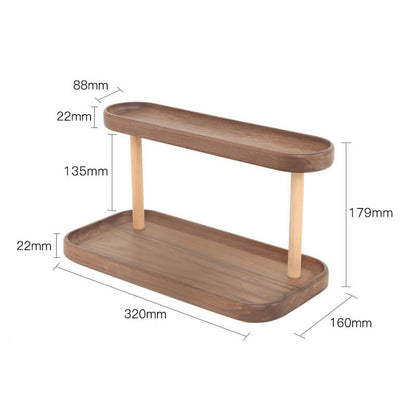 Support de rangement de bureau pour bijoux en bois Lighteme