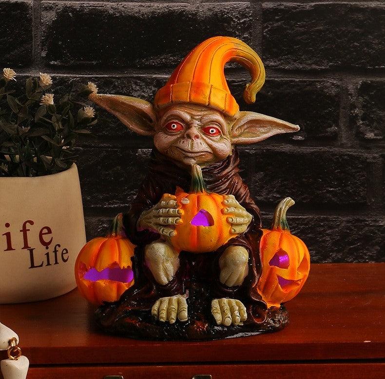 Lighteme - Statue en résine d'Halloween avec lampe citrouille | ACHETEZ-EN 1, OBTENEZ-EN 1 GRATUITEMENT