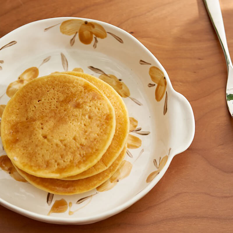 Vaisselle de cuisson en céramique à fleurs jaunes Lighteme