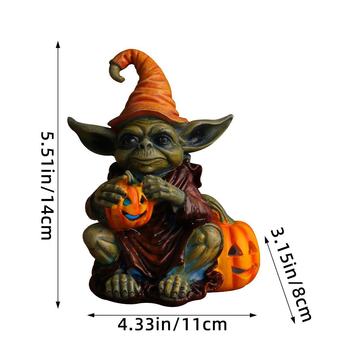 Lighteme - Statue en résine d'Halloween avec lampe citrouille | ACHETEZ-EN 1, OBTENEZ-EN 1 GRATUITEMENT