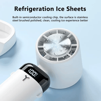 Tragbarer Ventilator von Lighteme mit Telefonständer