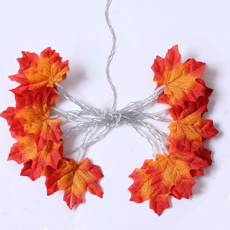 Guirlande lumineuse LED en forme de feuille d'érable pour Halloween Lighteme