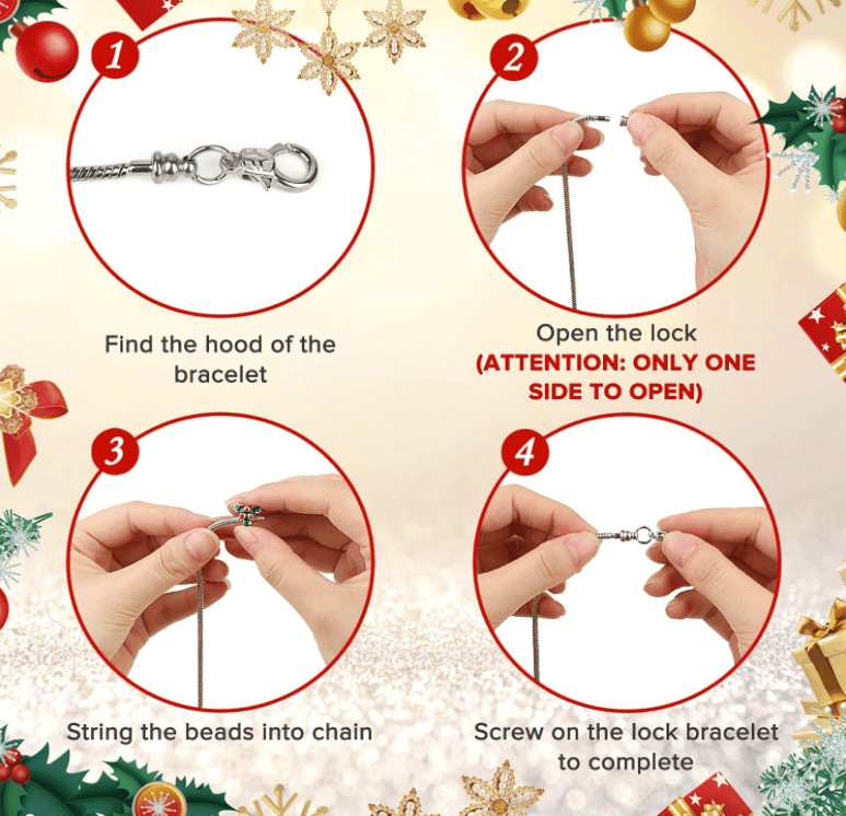 Lighteme DIY Weihnachts-Adventskalender-Armbandset
