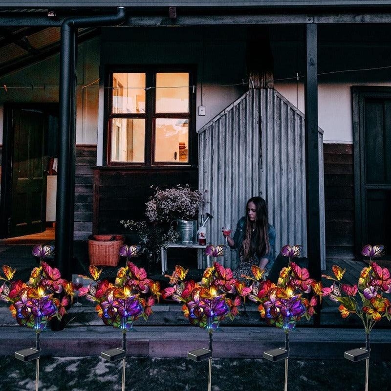 Fleur papillon lumineuse Lighteme Une décoration unique pour votre jardin !