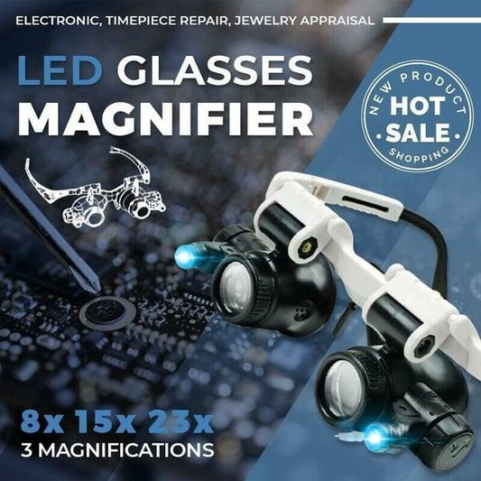 Lighteme LED-Lupenbrille 