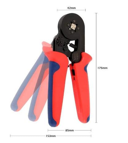 Lighteme Ratschen-Crimpzangen-Set für Rohrkabelschuhe