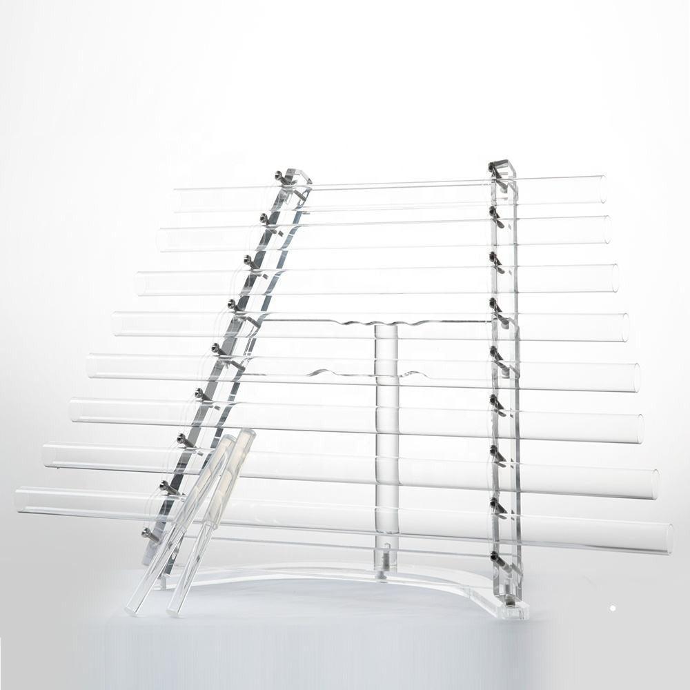 (Big/Small Size) Clear Crystal Singing Harp Transparent Sound Healing Quartz Harp - HLURU.SHOP
