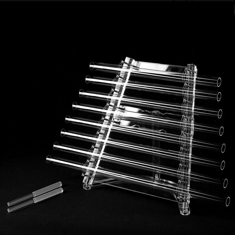 (Big/Small Size) Clear Crystal Singing Harp Transparent Sound Healing Quartz Harp - HLURU.SHOP