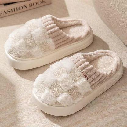 Lighteme Fashion karierte Slipper Flip Flop für Damen und Herren