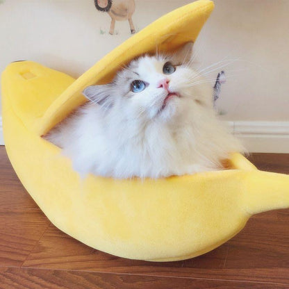 Lighteme Niedliches Katzen-Bananenbett