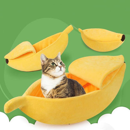 Lighteme Niedliches Katzen-Bananenbett