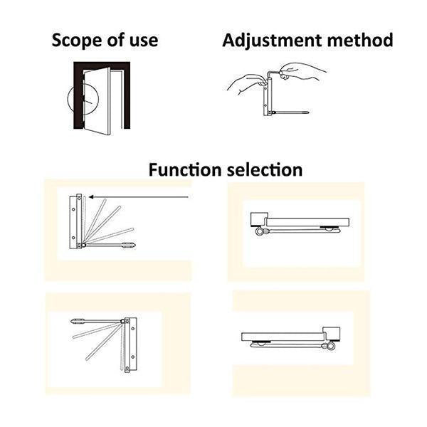 Lighteme Aluminum Alloy Door Closers
