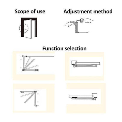 Lighteme Aluminum Alloy Door Closers