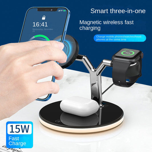Lighteme Magnetisches 3-in-1-Ladegerät für Mobiltelefone 