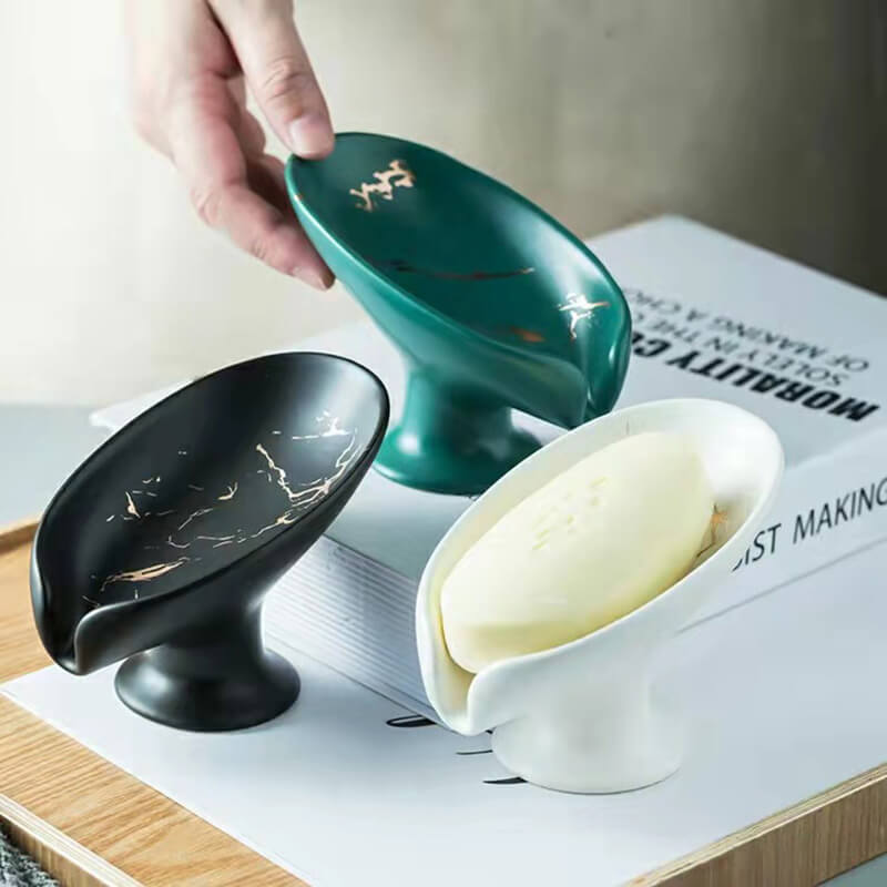 Porte-savon de luxe en céramique Lighteme