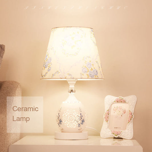 Lighteme Blue And White Porcelain Ceramic Table Lamp