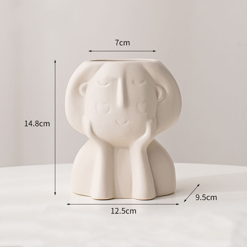 Vase en céramique Lighteme Cheek Girl