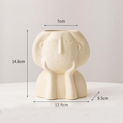 Vase en céramique Lighteme Cheek Girl