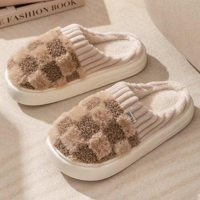 Lighteme Fashion karierte Slipper Flip Flop für Damen und Herren