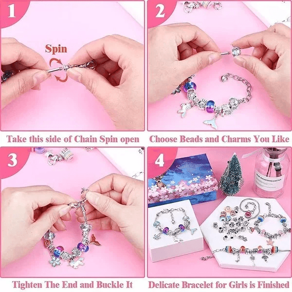 Ensemble de bracelets en cristal Lighteme DIY