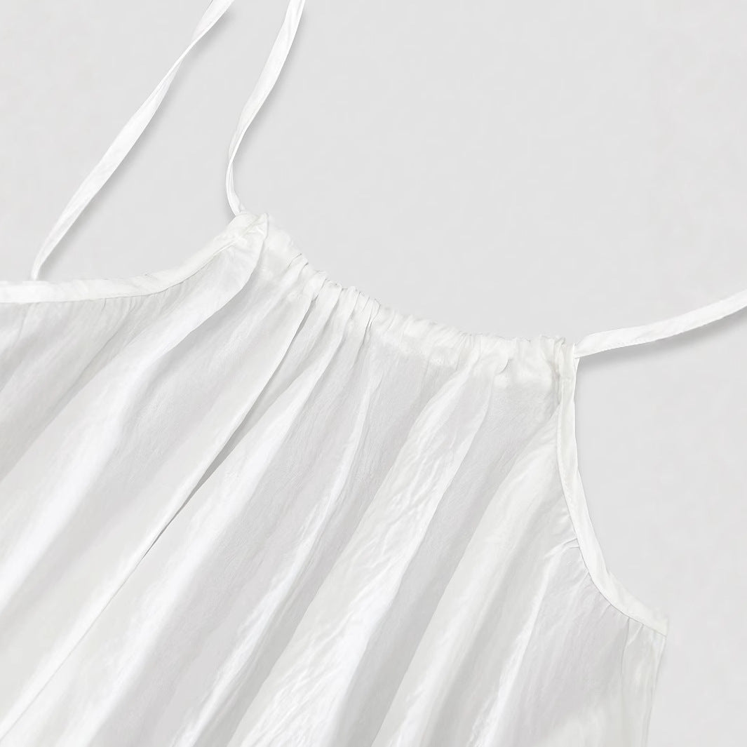Women's Solid Color Cami Lounge Dress
