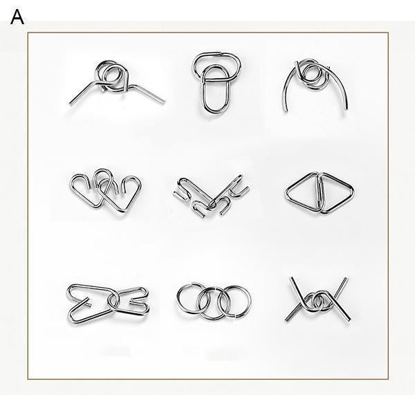 Lighteme Nine Interlocking Rings Link (7 types)