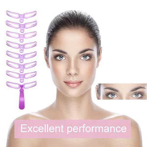 Lighteme 8 Formen der Augenbrauenschablone 