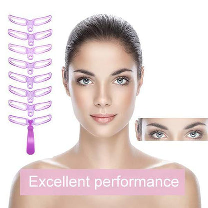 Lighteme 8 Formen der Augenbrauenschablone 