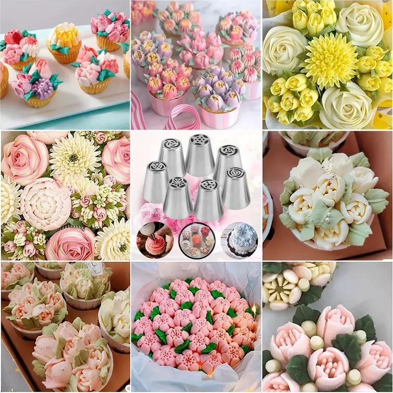 Douilles à pâtisserie Lighteme pour décoration de gâteaux (lot de 36)