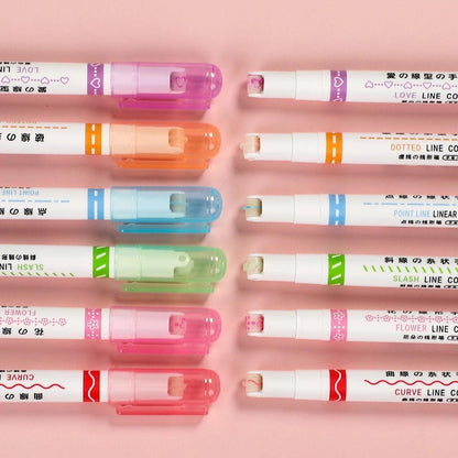Lighteme Curve Textmarker 6er-Set